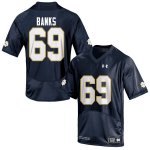 Notre Dame Fighting Irish Men's Aaron Banks #69 Navy Blue Under Armour Authentic Stitched College NCAA Football Jersey YZP4199BE